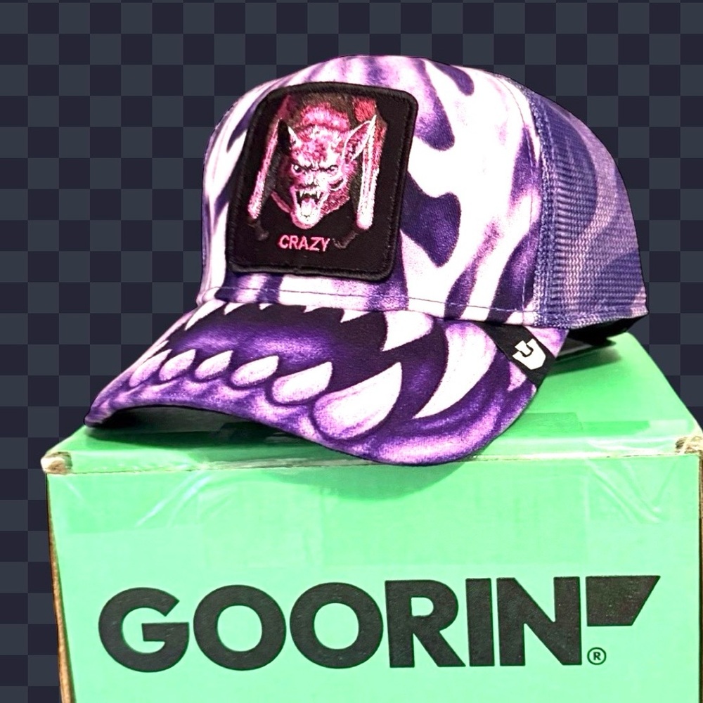 Goorin Brothers: Limited -Friday Drop- BATTY 2 Trucker Hat “CRAZY” Limited NIB